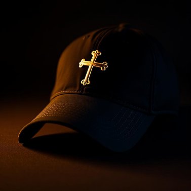 Gold Cross Cap